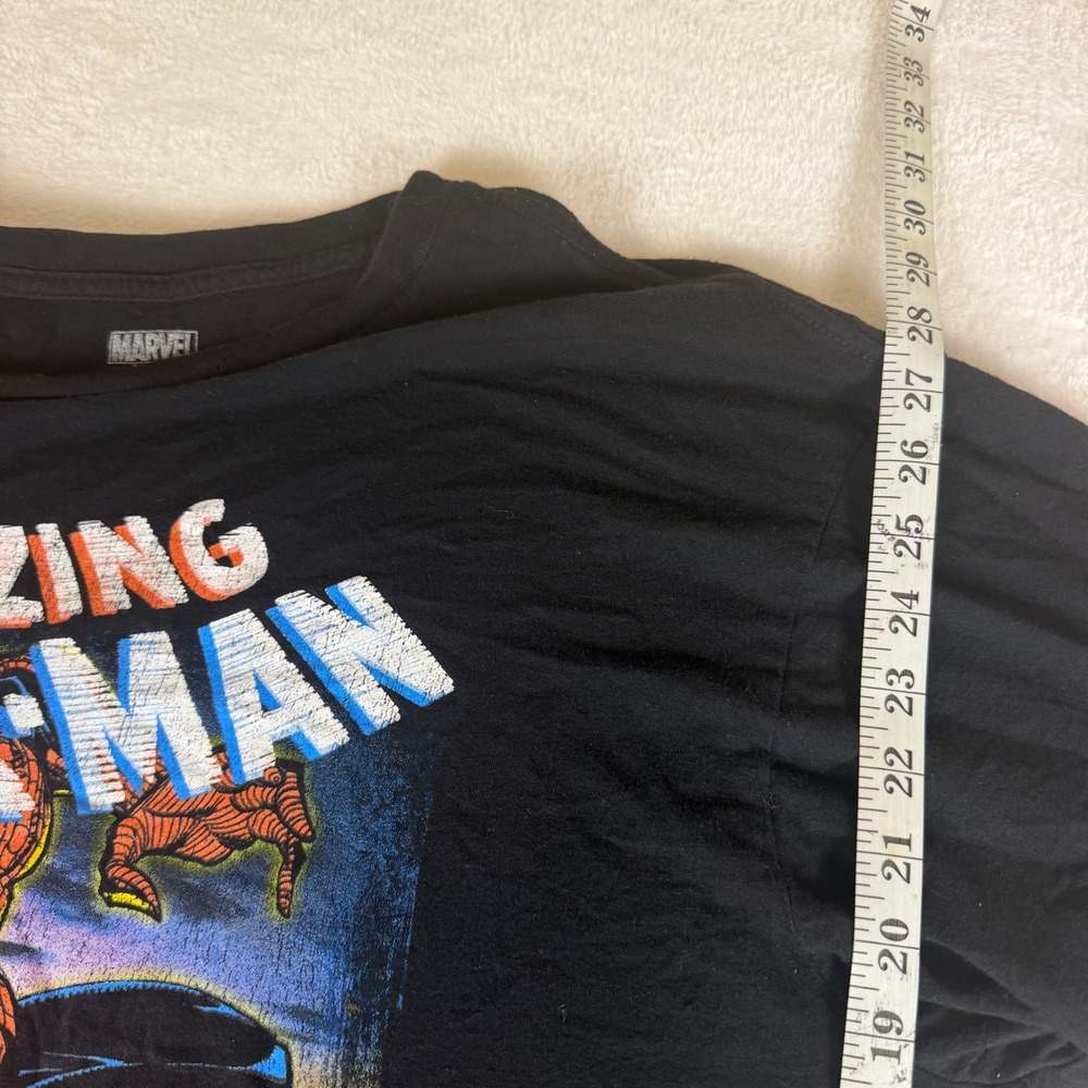 Amazing Spider-Man Mens 2XL Black Graphic T-Shirt Marvel Mad Engine Movie Comic - Picture 7 of 7
